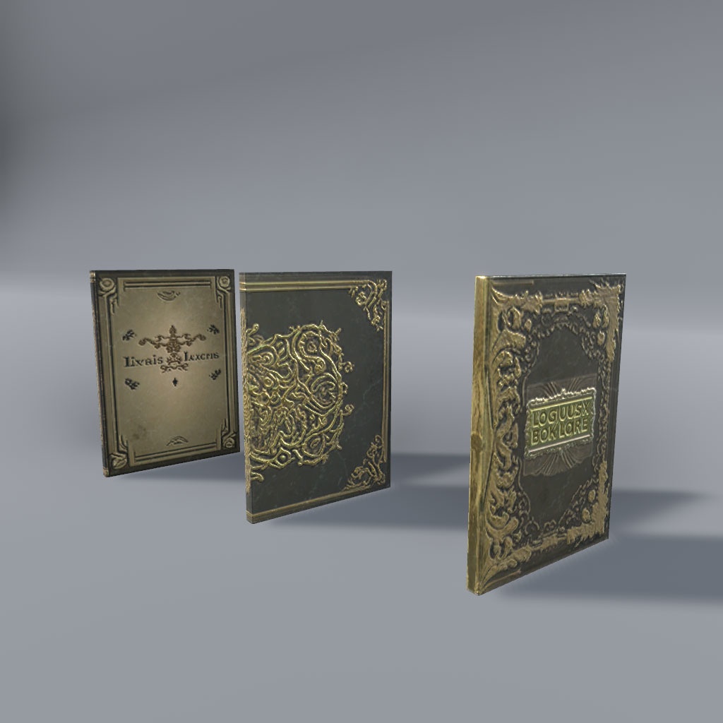 【VRChat想定】アンティーク本セット(28点)