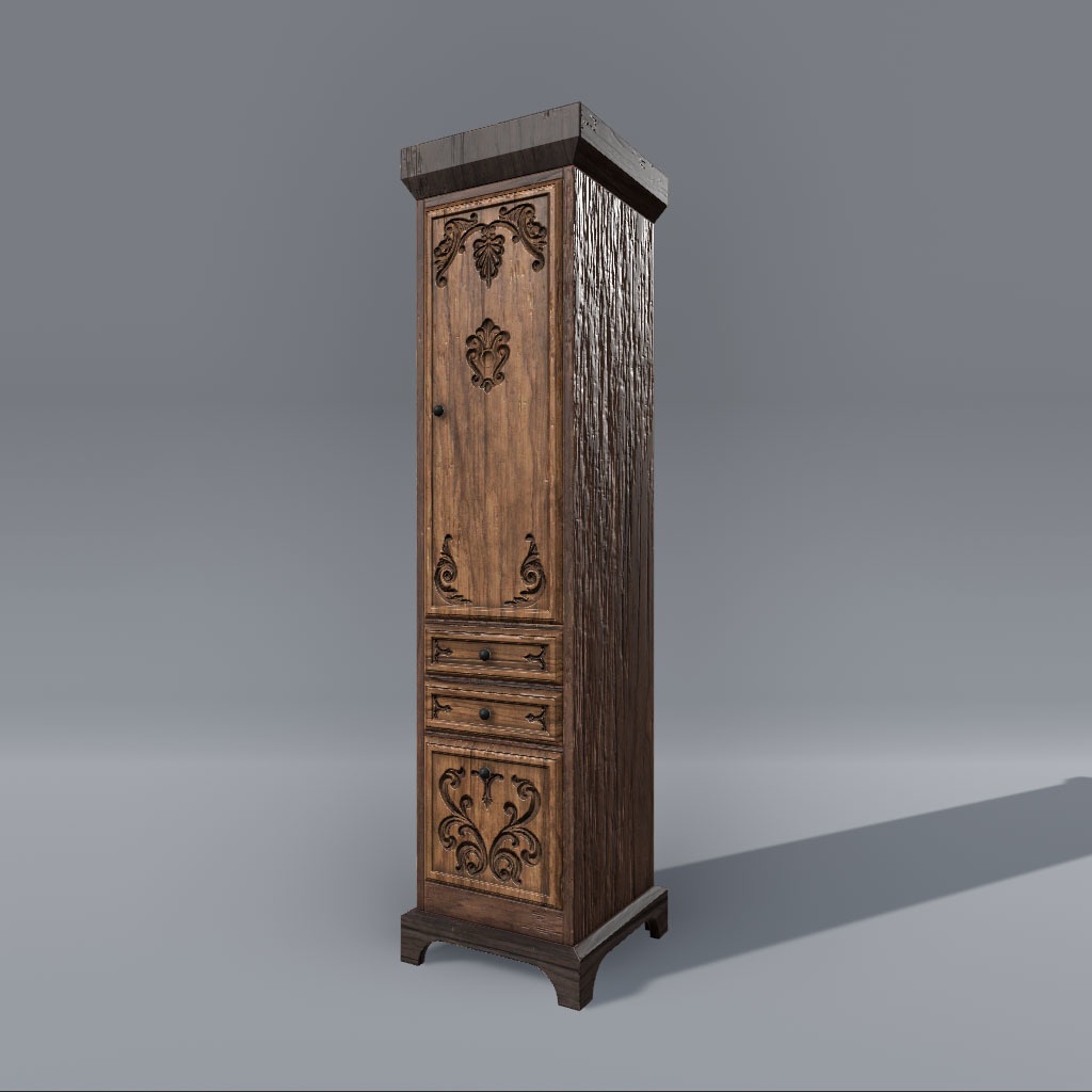 【VRChat想定】中世ファンタジーチェスト(2点)