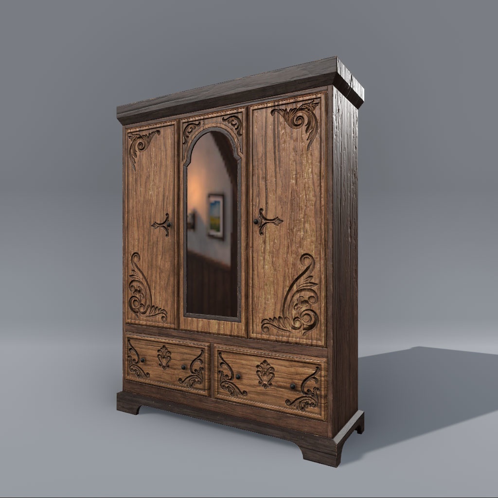 【VRChat想定】中世ファンタジーチェスト(2点)