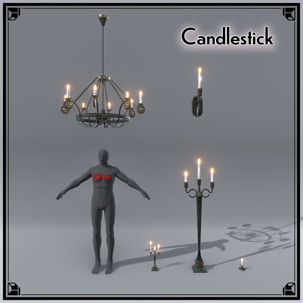 【VRCワールド】中世ファンタジーハウス(家具フルセット84点)