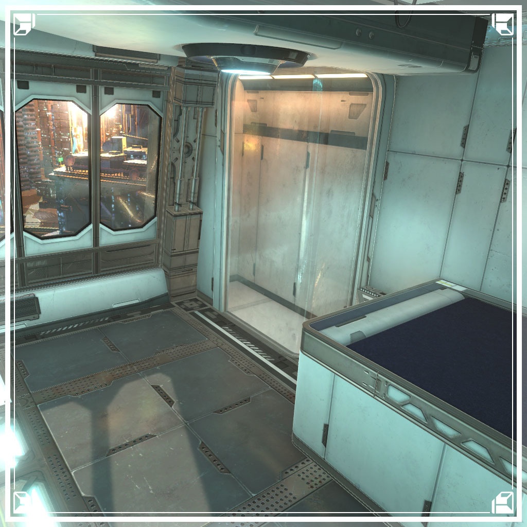 【VRCワールド】サイバーアパートメント Sサイズ(家具無し)