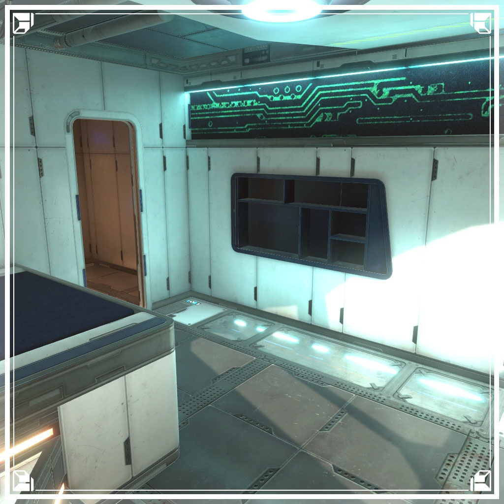 【VRCワールド】サイバーアパートメント Sサイズ(家具無し)