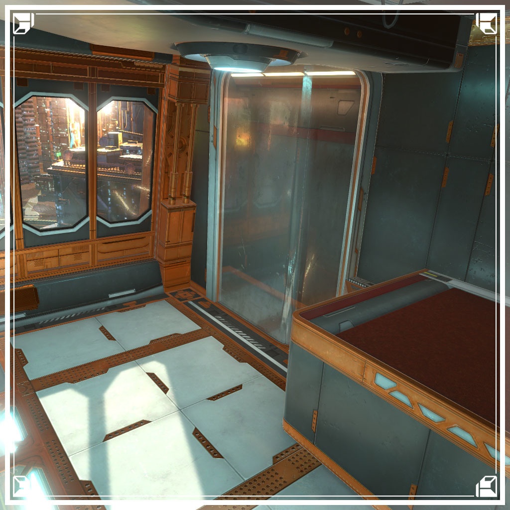 【VRCワールド】サイバーアパートメント Sサイズ(家具無し)