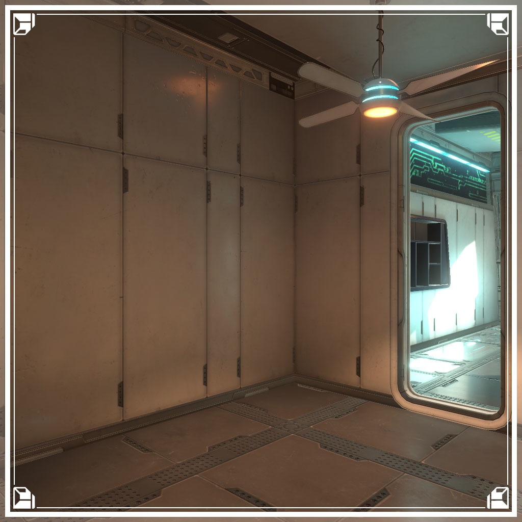 【VRCワールド】サイバーアパートメント Sサイズ(家具無し)