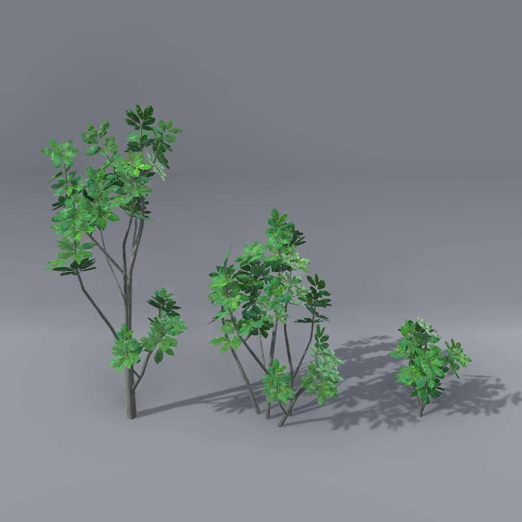 【VRChat想定】揺れる植物セット(37点)