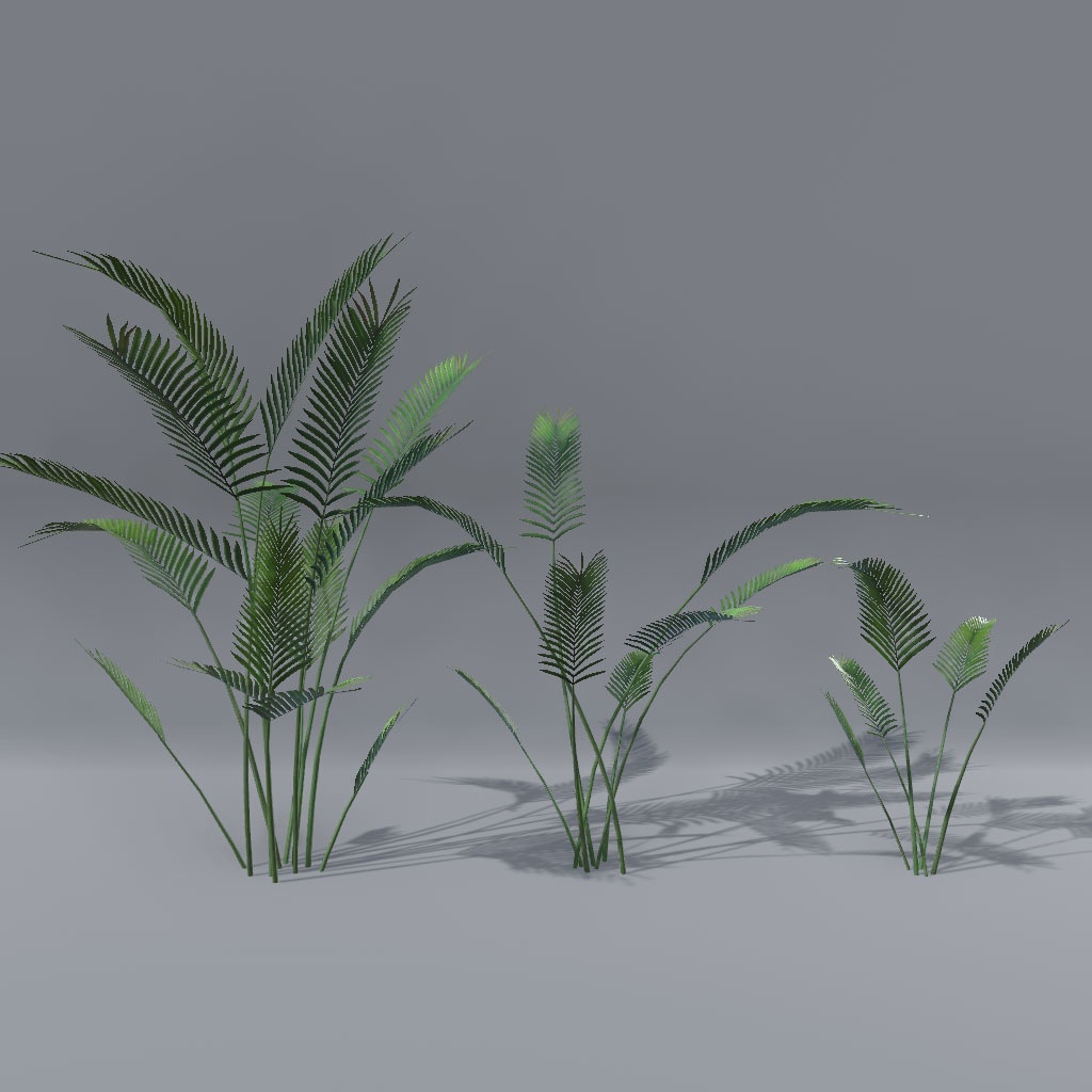 【VRChat想定】揺れる植物セット(37点)