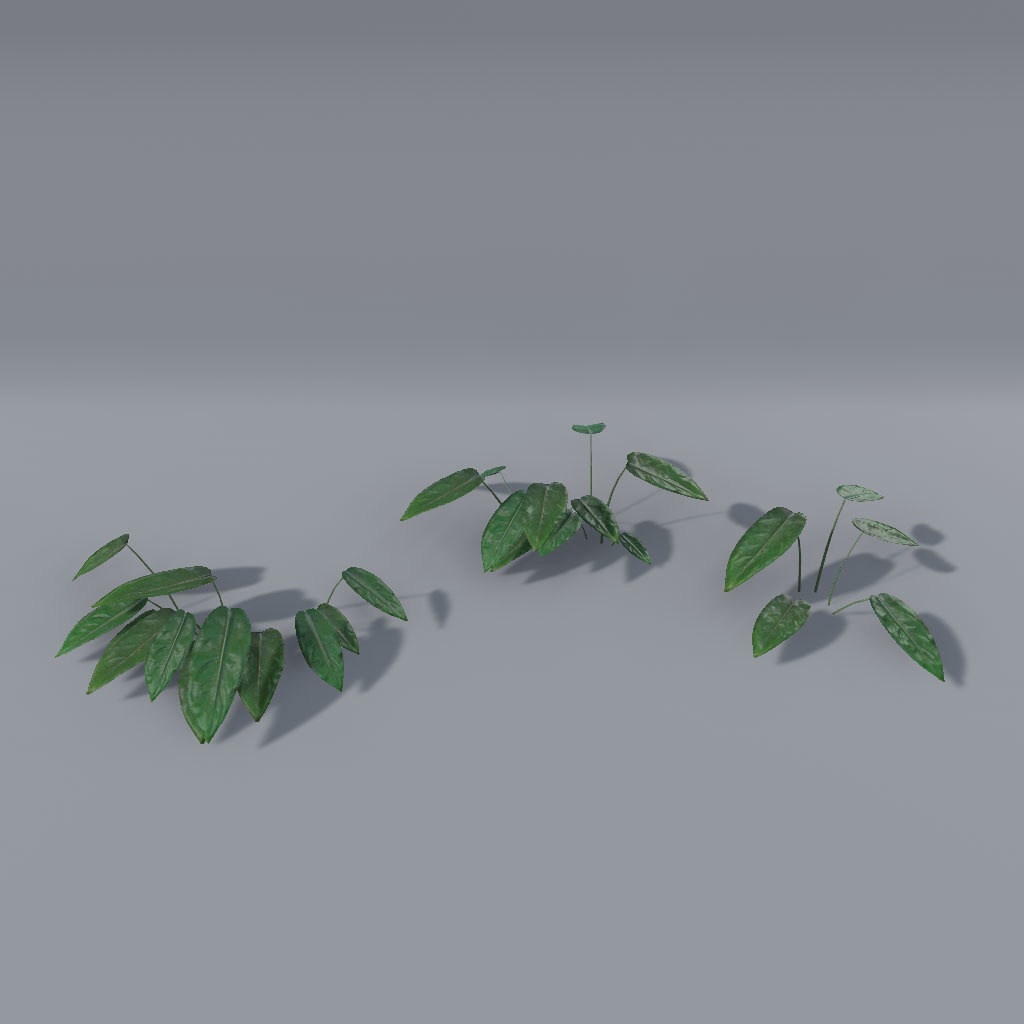 【VRChat想定】揺れる植物セット(37点)