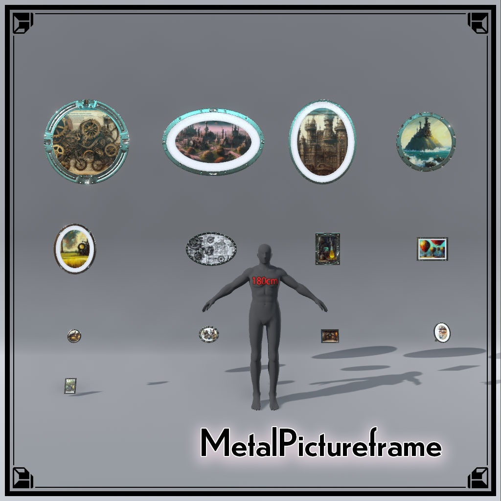 【VRCワールド】スチームパンクアパートメント Mサイズ(家具フルセット114点)