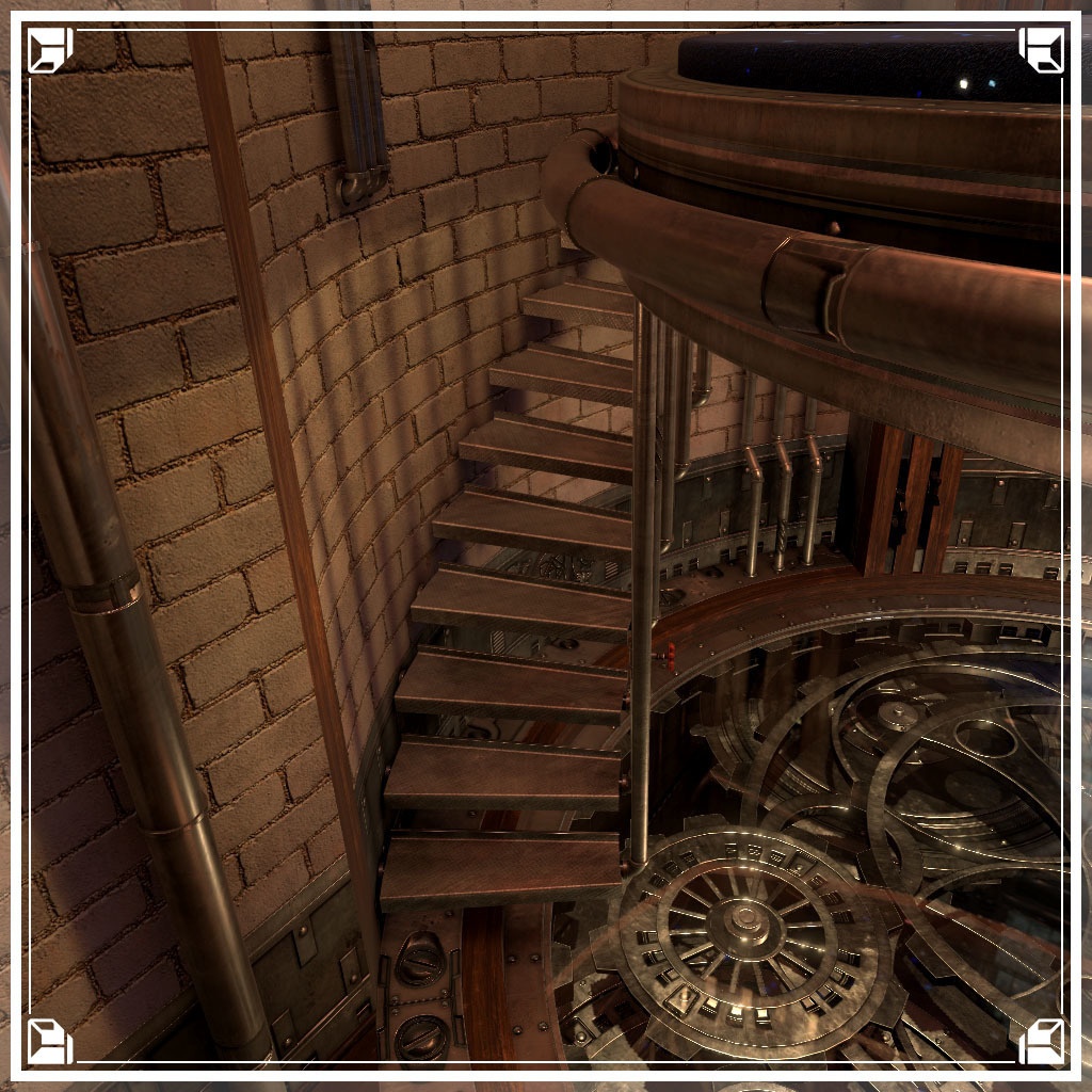 【VRCワールド】スチームパンクアパートメント Sサイズ(家具無し)