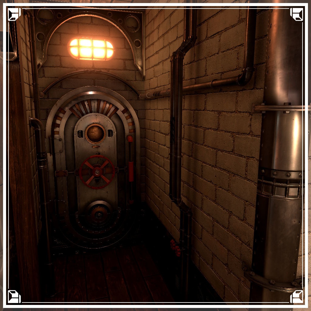 【VRCワールド】スチームパンクアパートメント Sサイズ(家具無し)