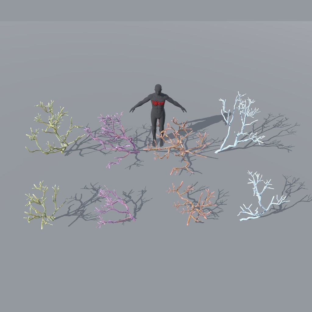 【VRChat想定】海洋生物相セット、お魚、気泡パーティクル付き(59点)