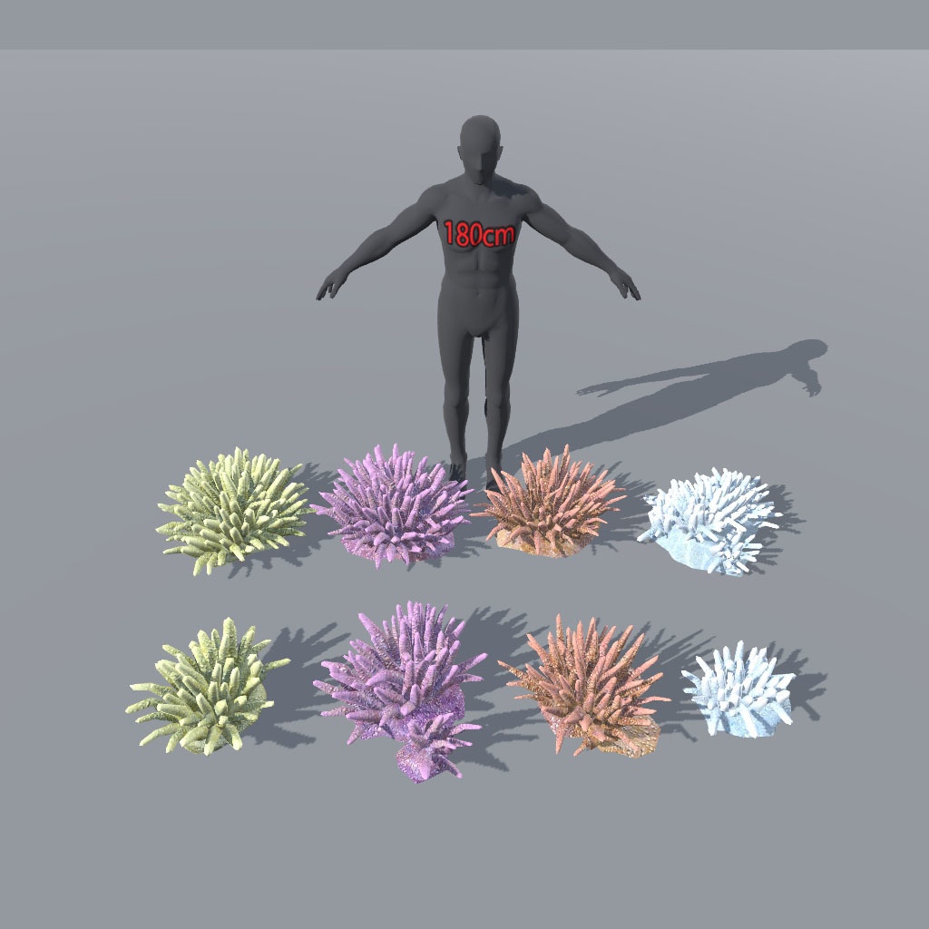 【VRChat想定】海洋生物相セット、お魚、気泡パーティクル付き(59点)