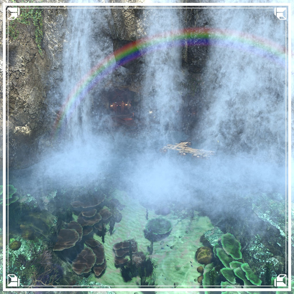 【VRCワールド】入り江の隠れ家 (小物セット133点)