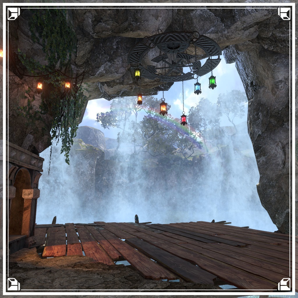 【VRCワールド】入り江の隠れ家 (小物セット133点)