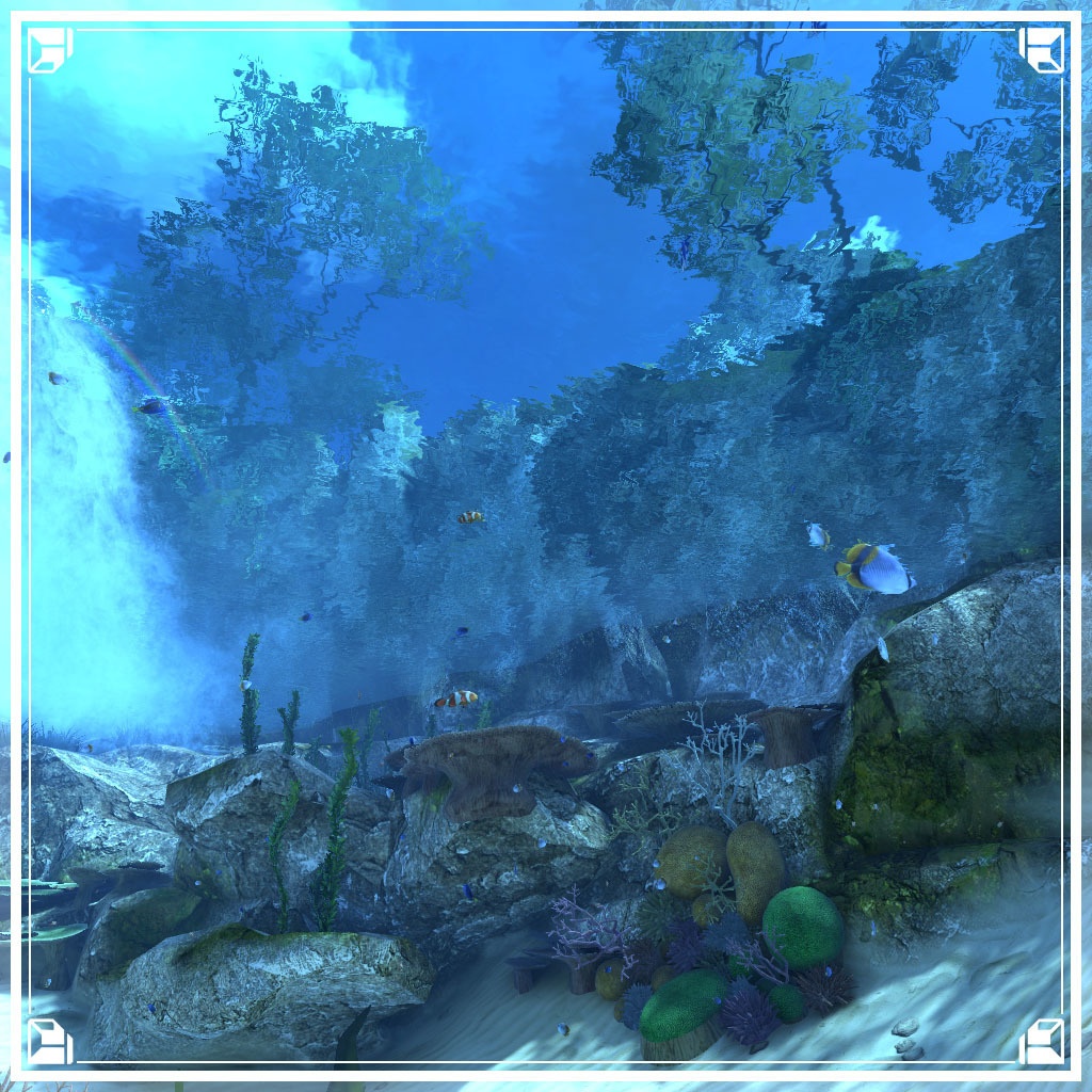 【VRCワールド】入り江の隠れ家 (小物セット133点)