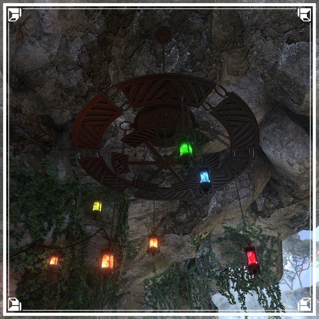 【VRCワールド】入り江の隠れ家 (小物セット133点)