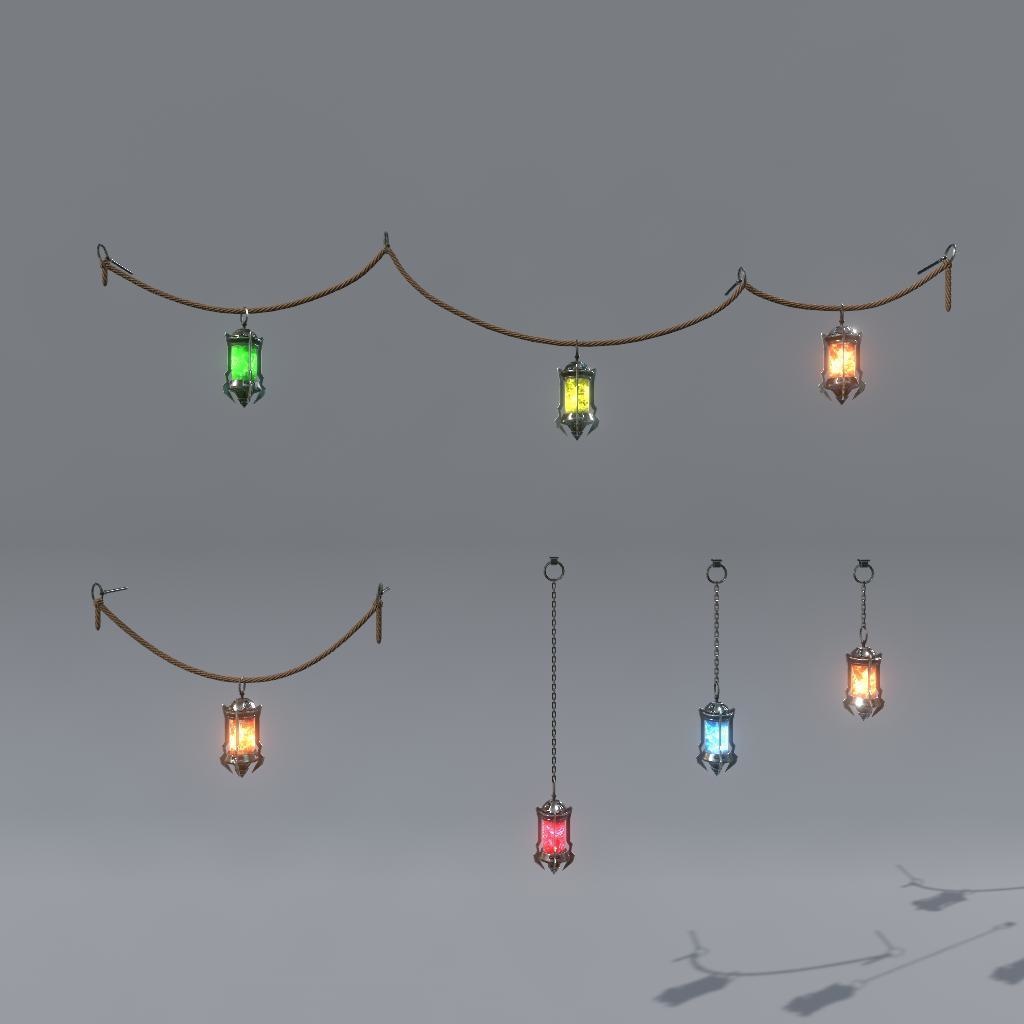 【VRChat想定】ルームライト(19点)