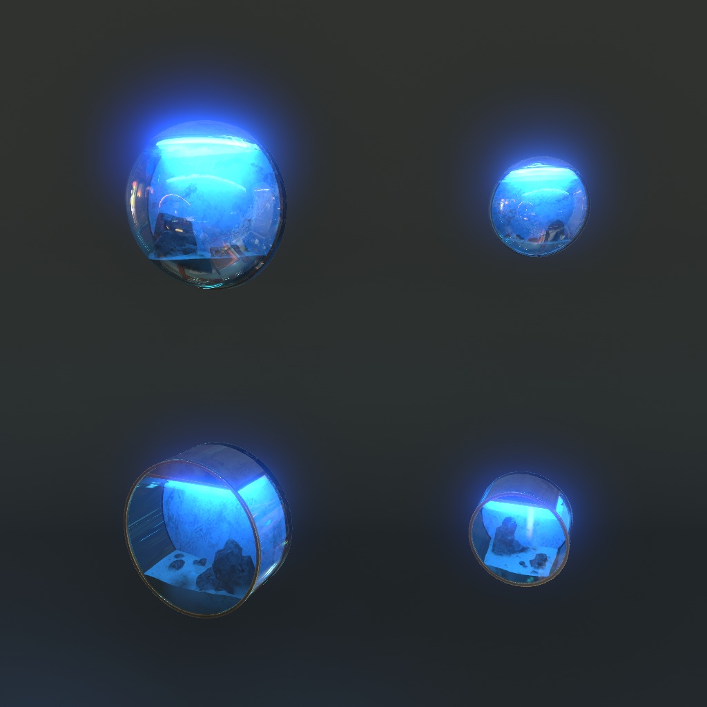 【VRChat想定】水槽セット(10点)