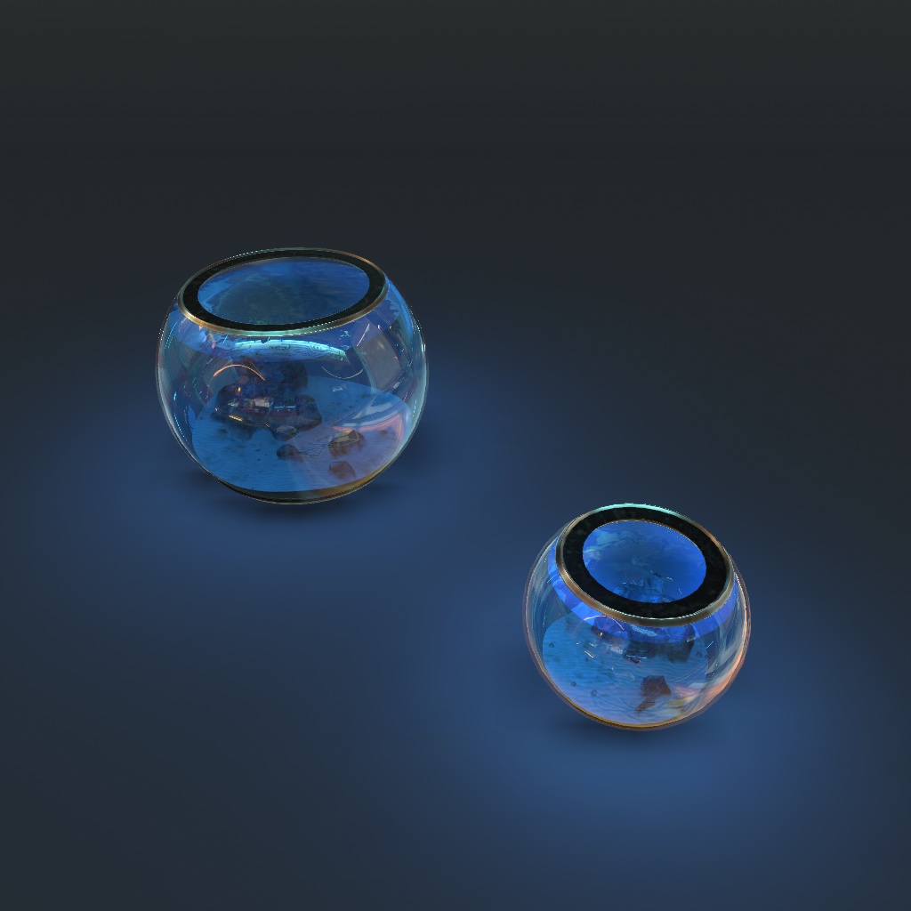 【VRChat想定】水槽セット(10点)