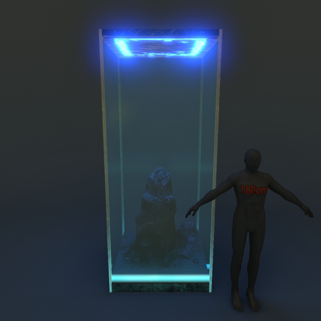 【VRChat想定】巨大水槽セット(14点)