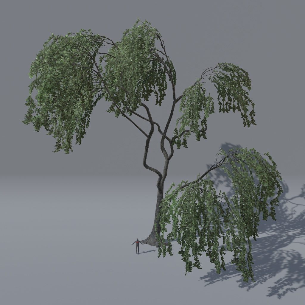 【VRChat想定】枝垂れ桜(花、葉、紅葉)、揺れるシェーダー、花びらパーティクル付き(27点)
