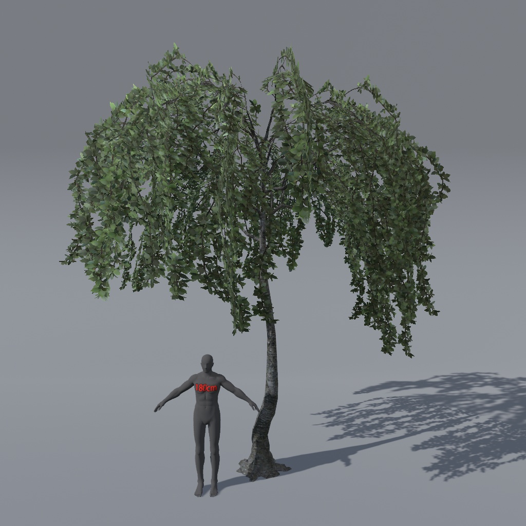 【VRChat想定】枝垂れ桜(花、葉、紅葉)、揺れるシェーダー、花びらパーティクル付き(27点)