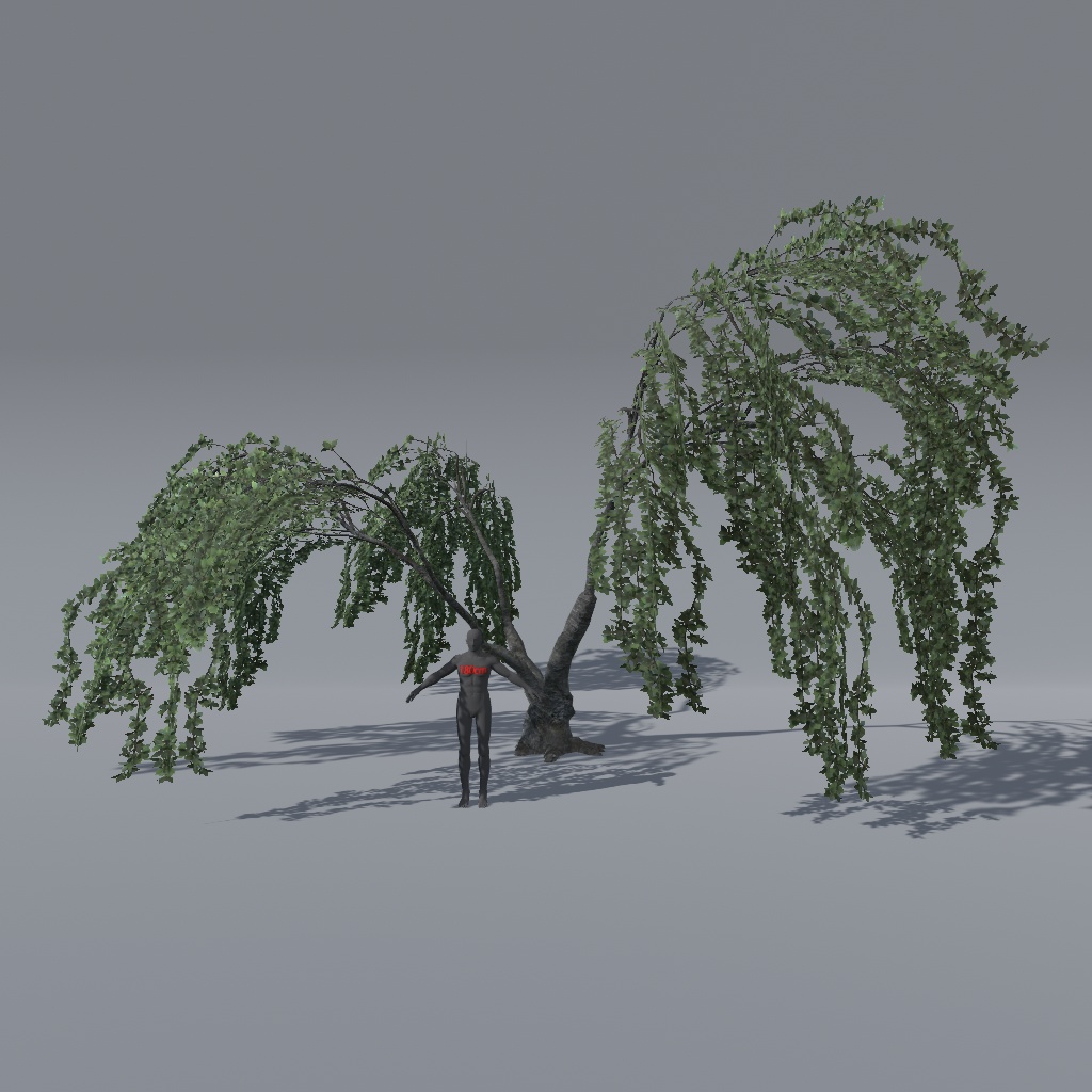 【VRChat想定】枝垂れ桜(花、葉、紅葉)、揺れるシェーダー、花びらパーティクル付き(27点)