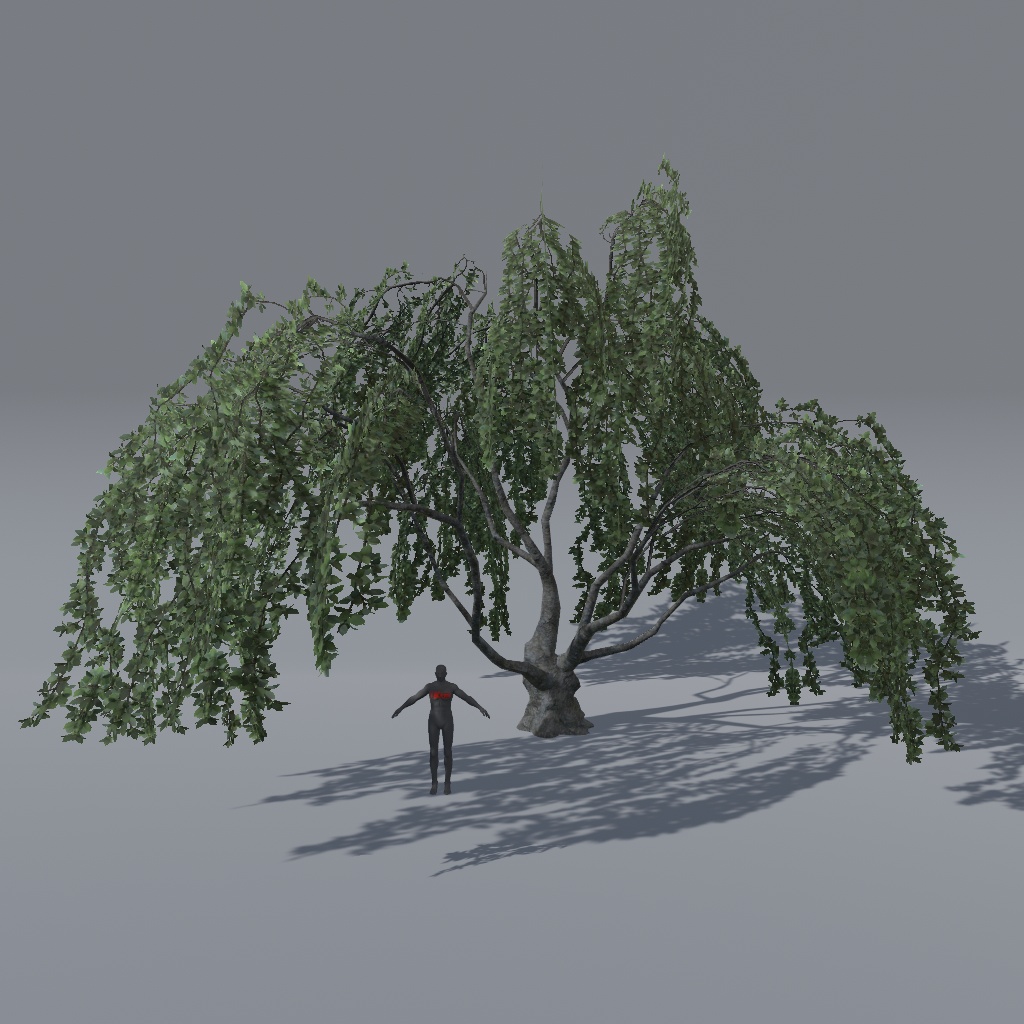 【VRChat想定】枝垂れ桜(花、葉、紅葉)、揺れるシェーダー、花びらパーティクル付き(27点)