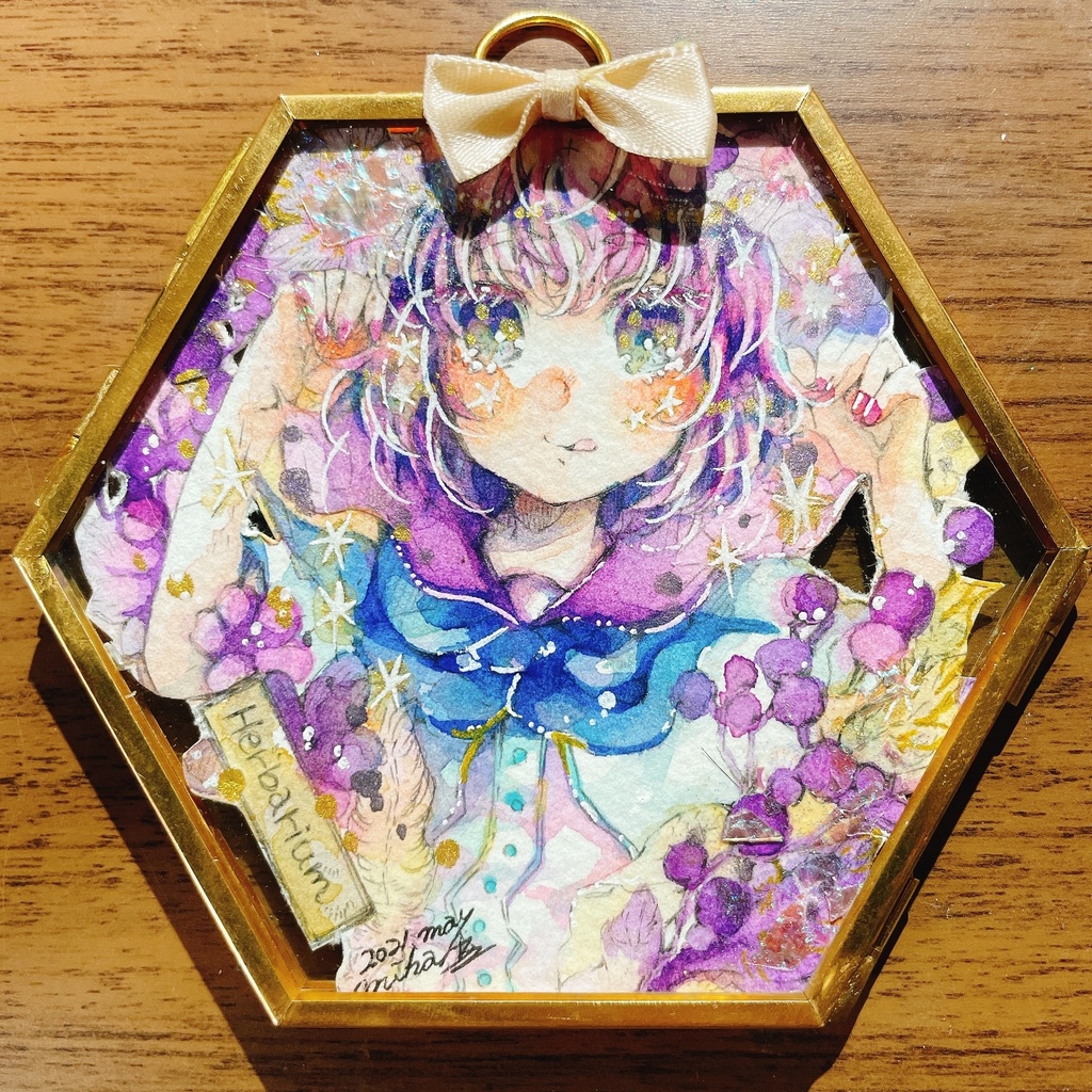 額装原画 植物標本 ハーバリウムシリーズ Worldchangershop Booth