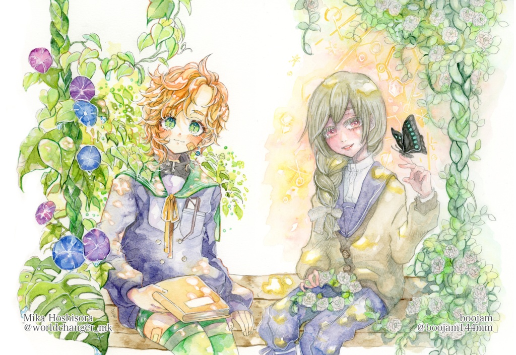 【ポストカード】星宙みか&ぶーじゃむ合作ポストカード