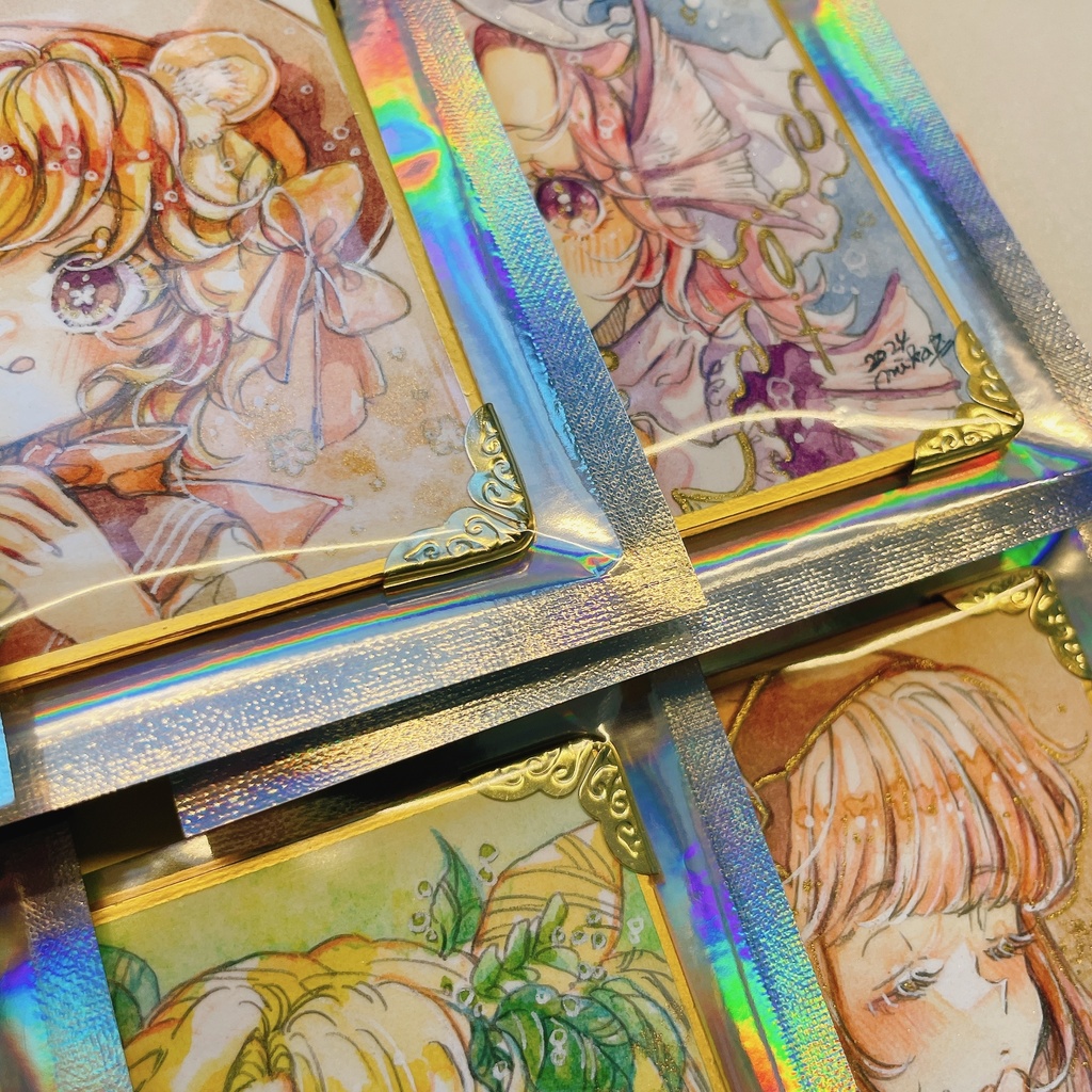 【豆式紙原画】コミティア148豆式紙原画(コーナー金具付)