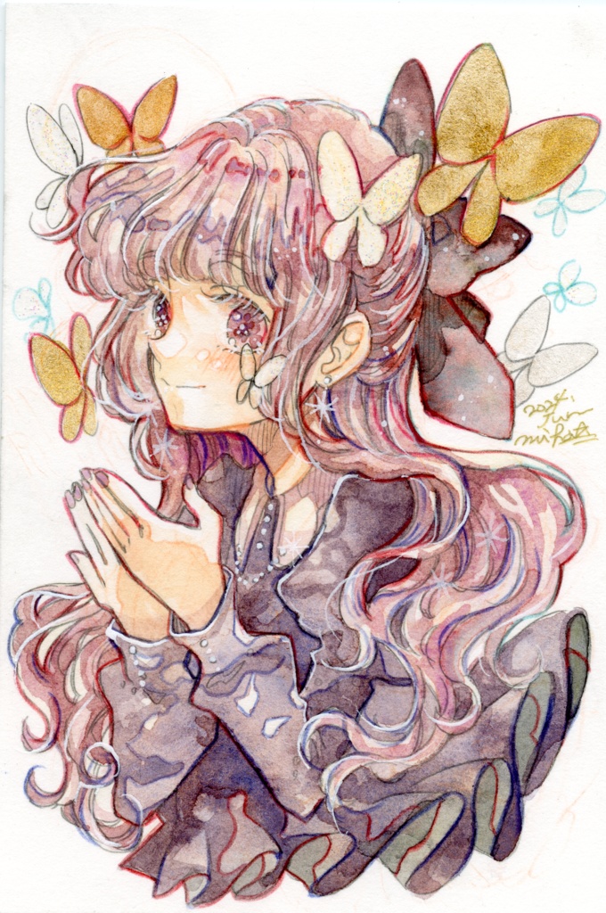 【ドローイング】ホルベイン分離色フレームレス原画