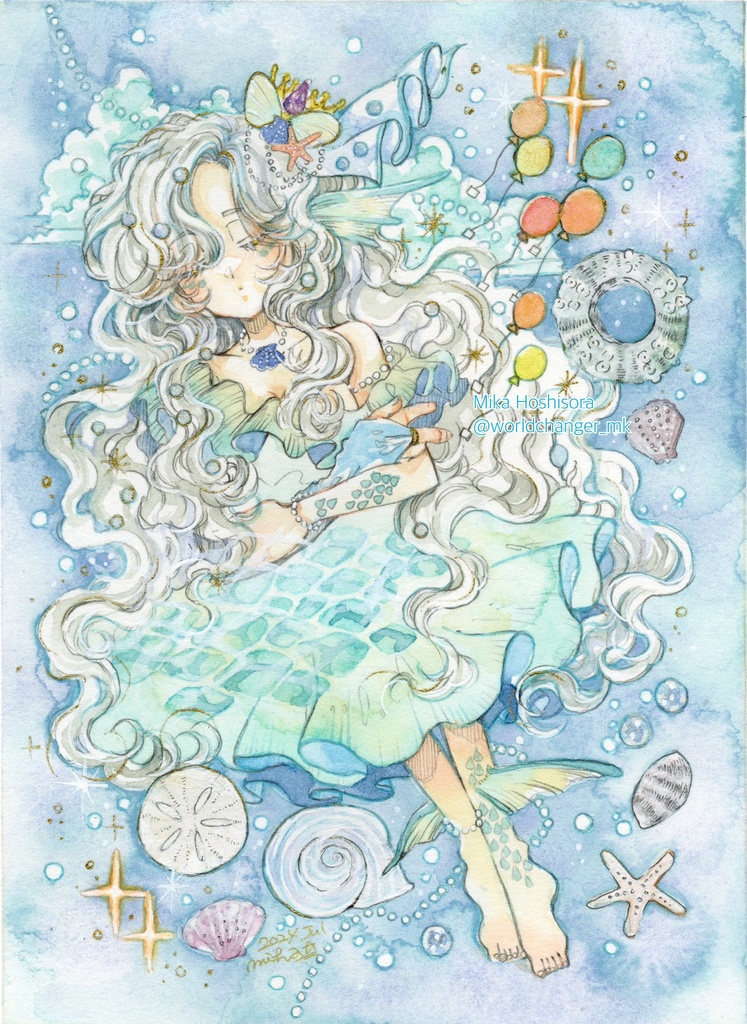 【額装原画】夢と微睡む