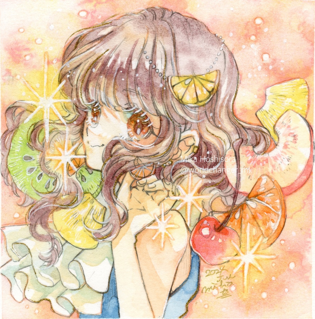 【額装原画】はじけてときめく