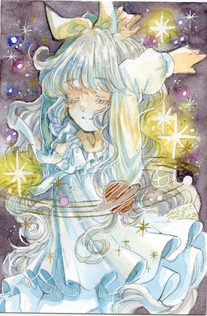 【ポストカードサイズ原画】ドローイング原画