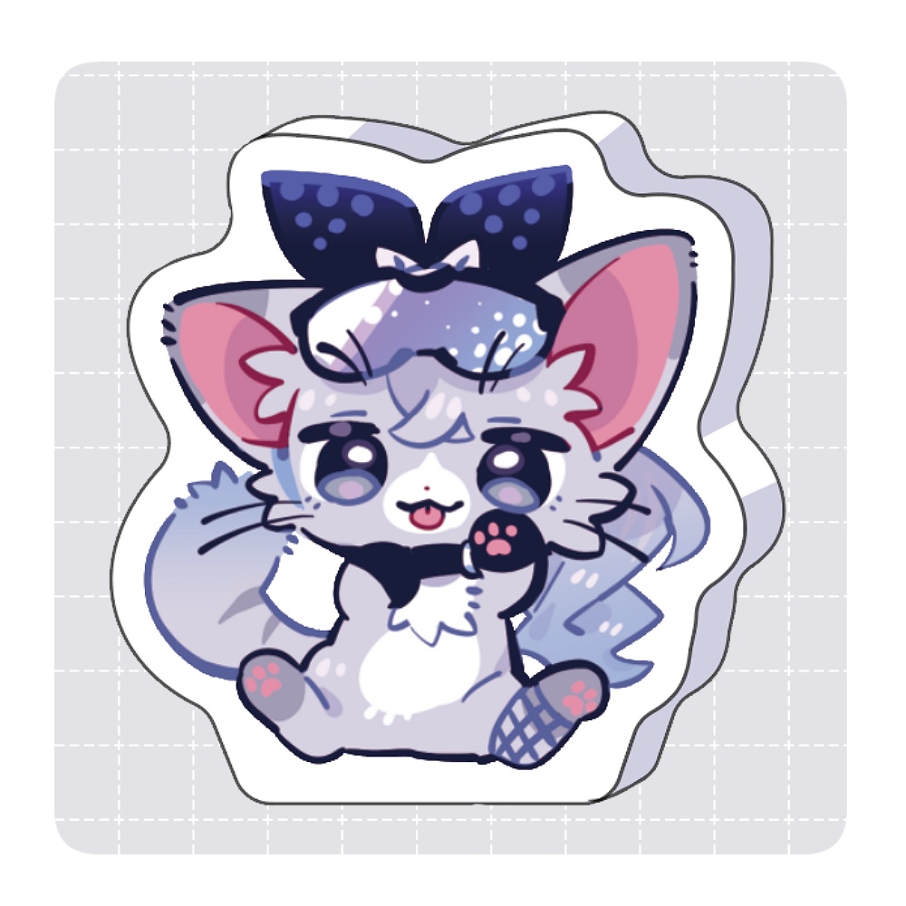 ころころアクリルブロック🐾銀狼