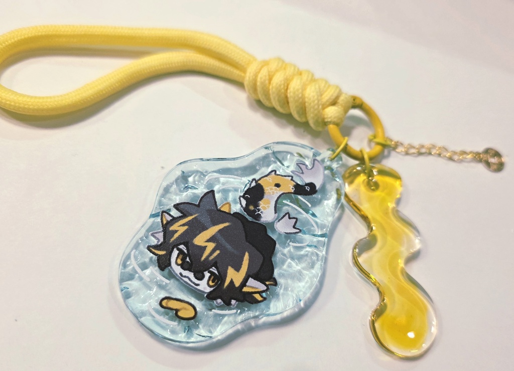 リー先生のすいすい🐟水面アクリルキーホルダー
