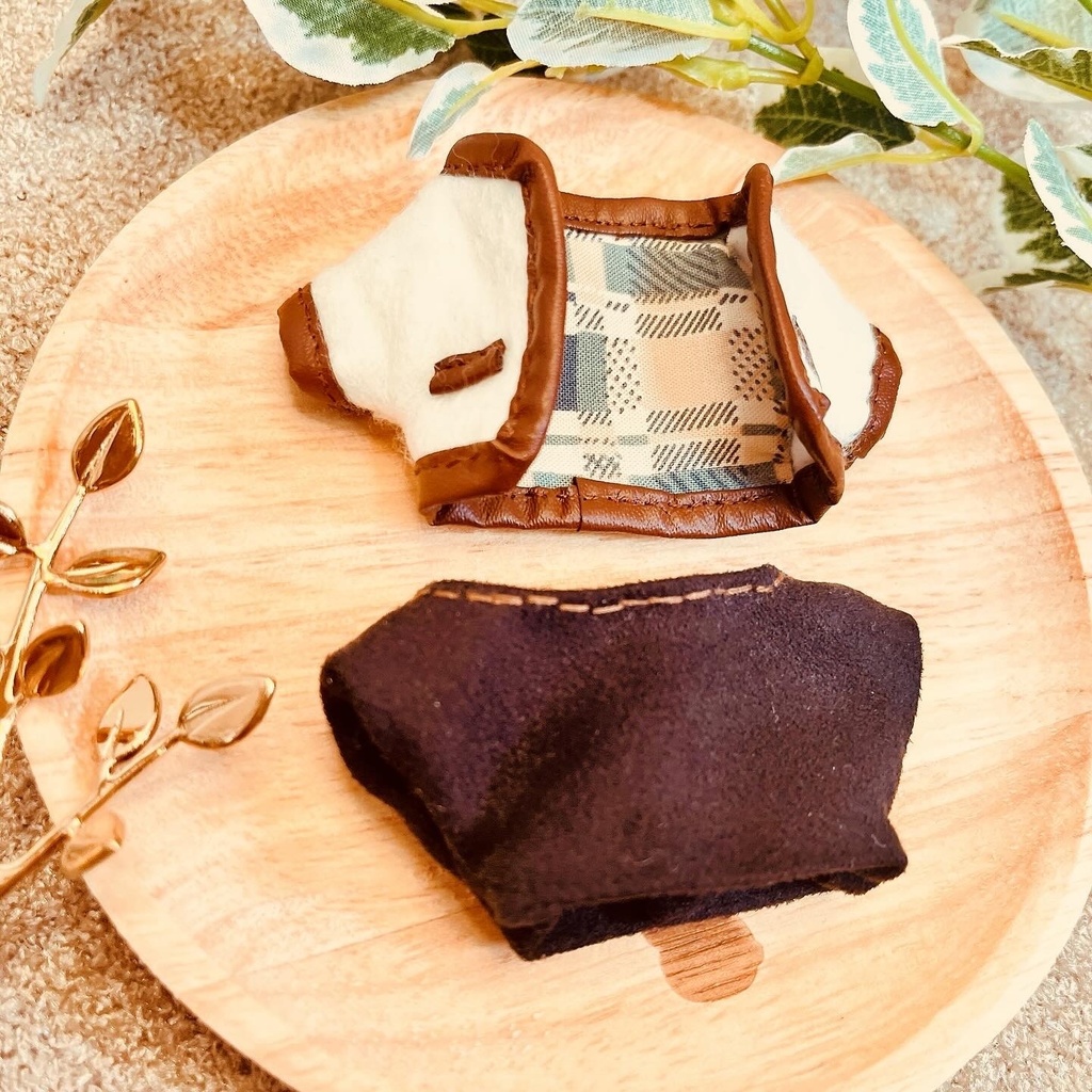 10〜13cm向け レザーパイピングコートセット