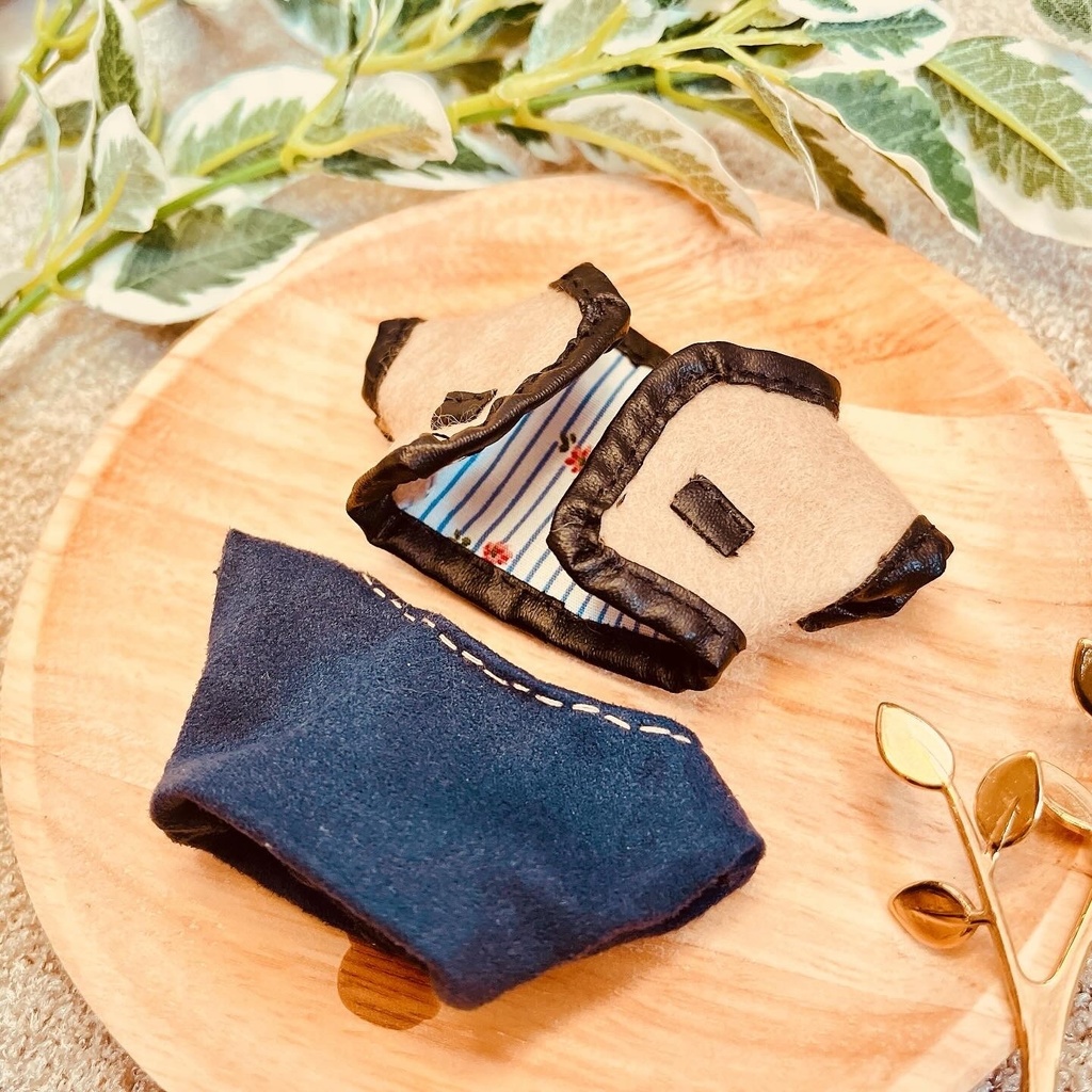 10〜13cm向け レザーパイピングコートセット