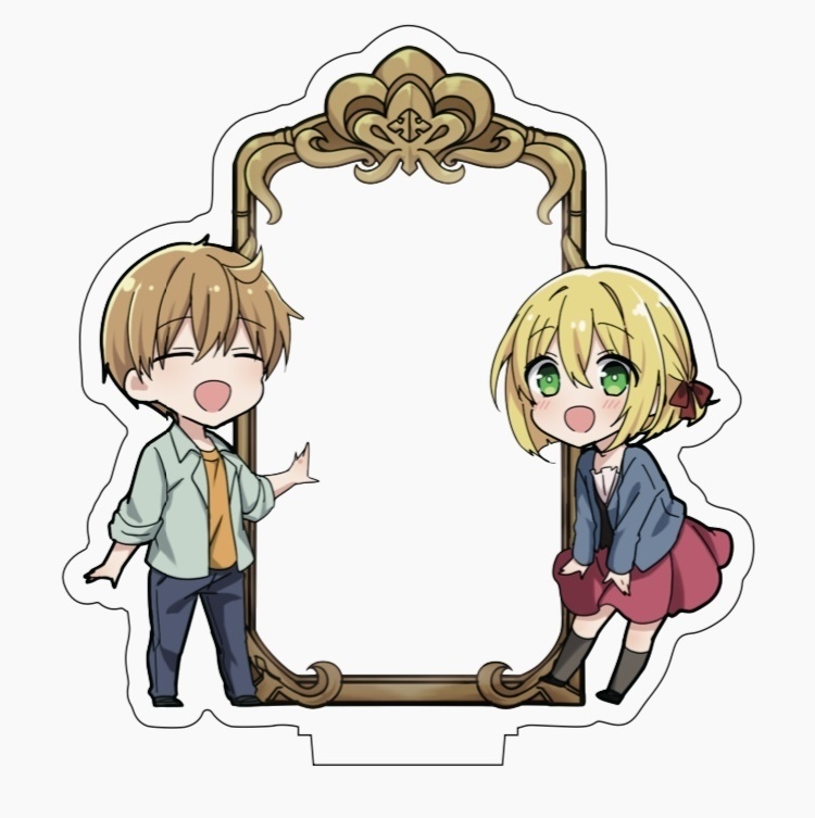 withミラーアクスタ(おかしら&メメちゃん)