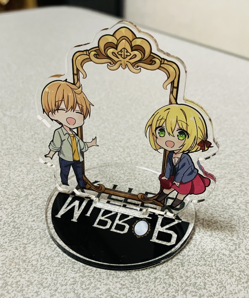 withミラーアクスタ(おかしら&メメちゃん)