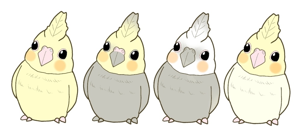 オカメインコのマスキングテープ