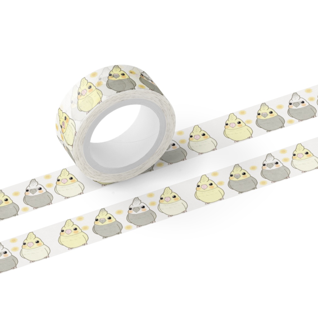 オカメインコのマスキングテープ