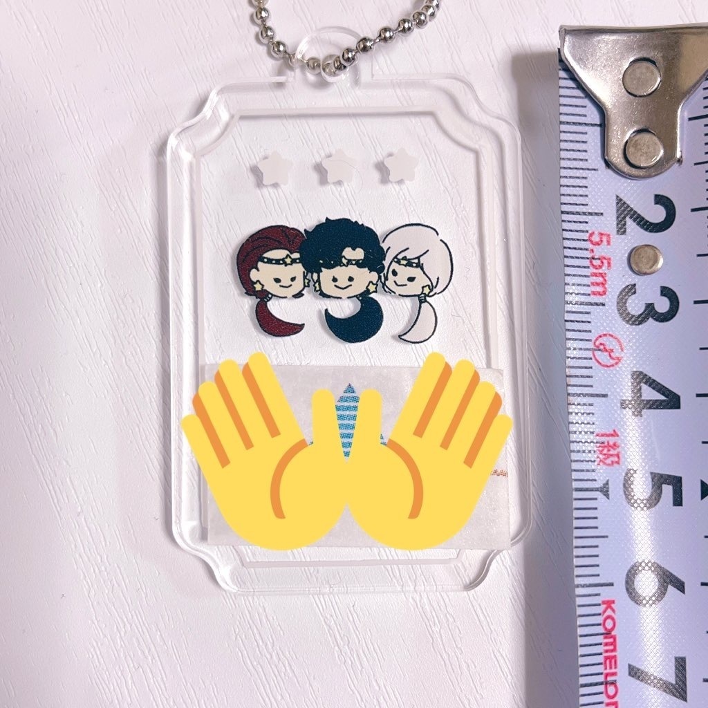 スリーライツプレートアクリルキーホルダー