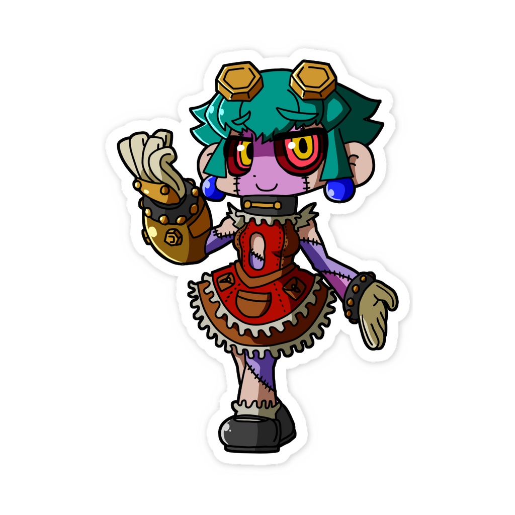 オリジナルモンスターガールステッカー