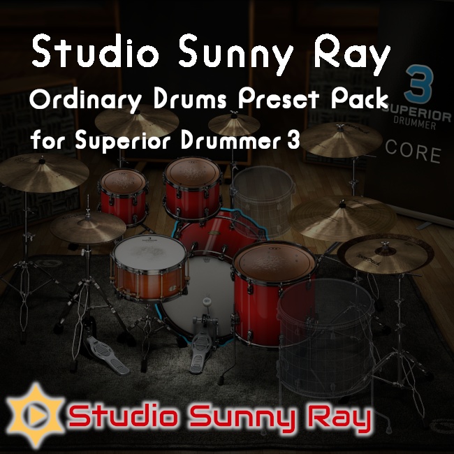 Studio Sunny Ray Ordinary Drums Preset Pack for Superior Drummer 3