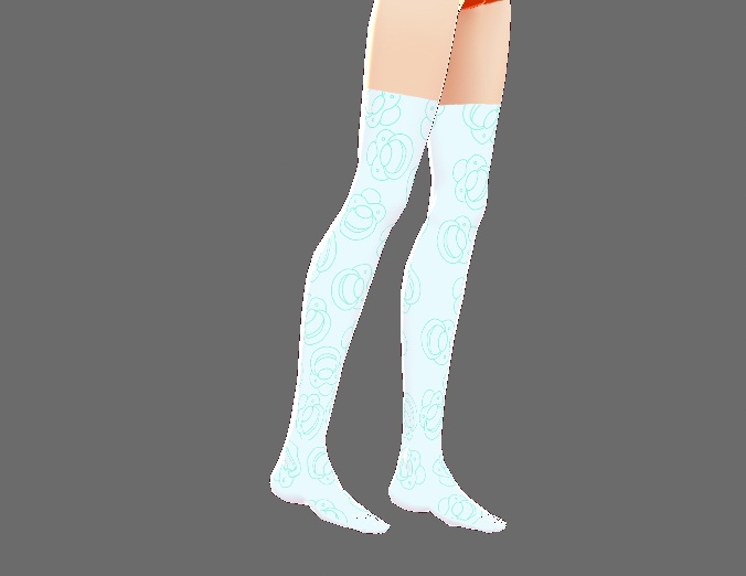 Blue Pacifier Knee/Thigh Highs VRoid DDLG DDLB MDLG MDLB CGL AGERE