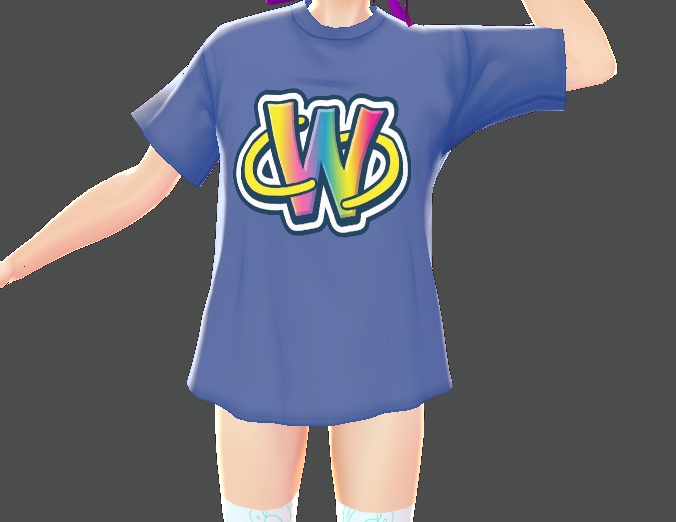 Blue W Webkinz Tshirt VRoid DDLB DDLG MDLB MDLB ABDL AGERE