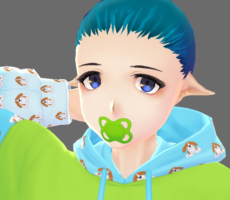VROID paci / pacifier (hair texture) (agere / ageregression)