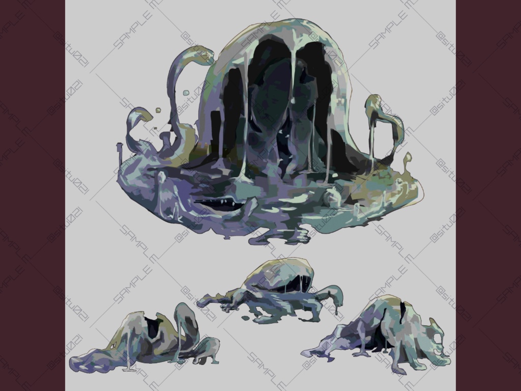 【クトゥルフ神話生物素材】アブホース+アブホースの落とし子【SPLL: E193320】